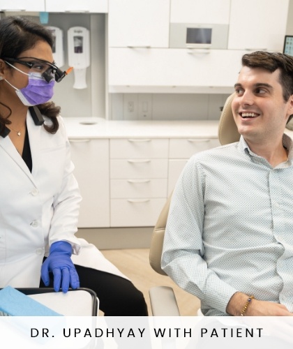 Dr. Upadhyay With Patient